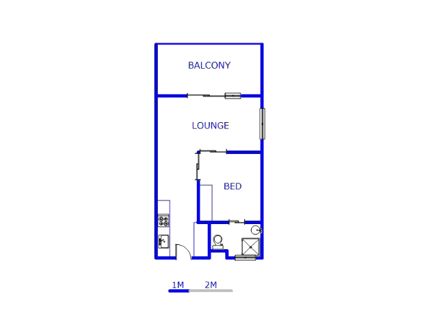 Floor plan of the property in North Riding A.H.