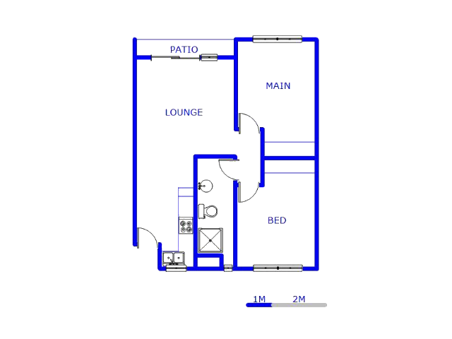 Floor plan of the property in Pretoria North