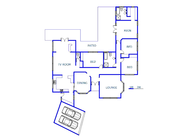 Floor plan of the property in Cowies Hill 