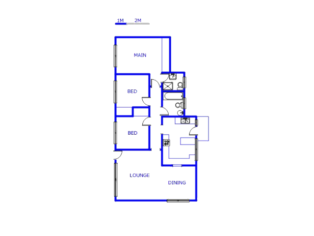 Floor plan of the property in Roodebult