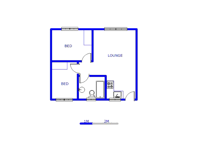 Floor plan of the property in Karino