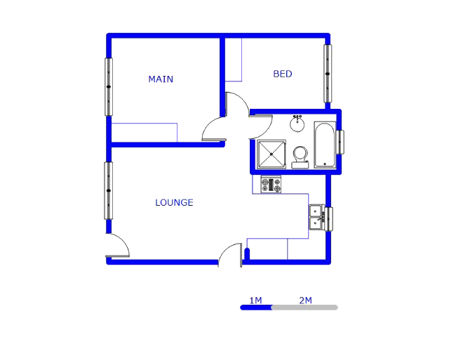 Floor plan of the property in Andeon