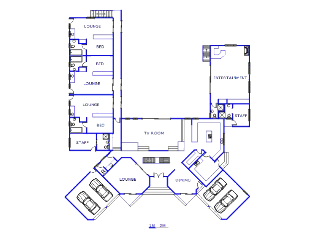 Floor plan of the property in Stellenbosch