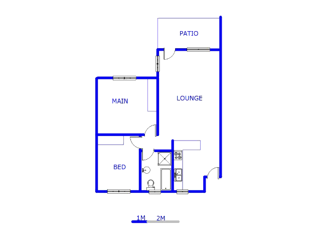 Floor plan of the property in Comet