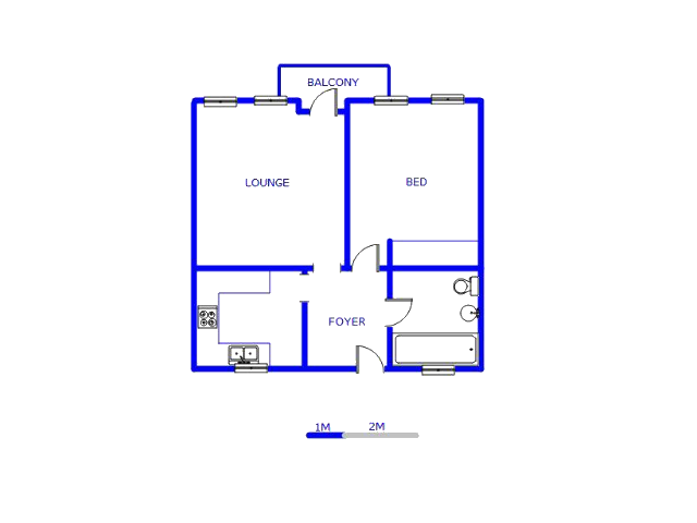 Floor plan of the property in Parow Central