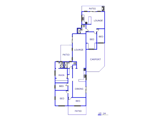 Floor plan of the property in Mountain View