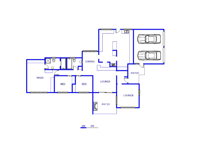 Floor plan of the property in Dalpark