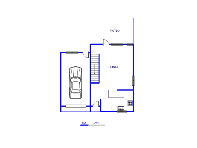 Floor plan of the property in Kyalami Hills