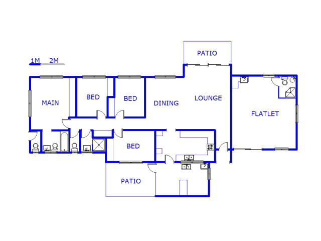 Floor plan of the property in Marburg