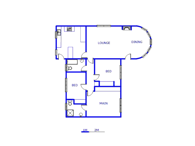 Floor plan of the property in Croydon