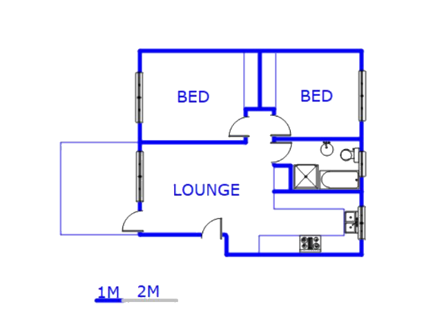 1st Floor - 79m2 of property for sale in Florida