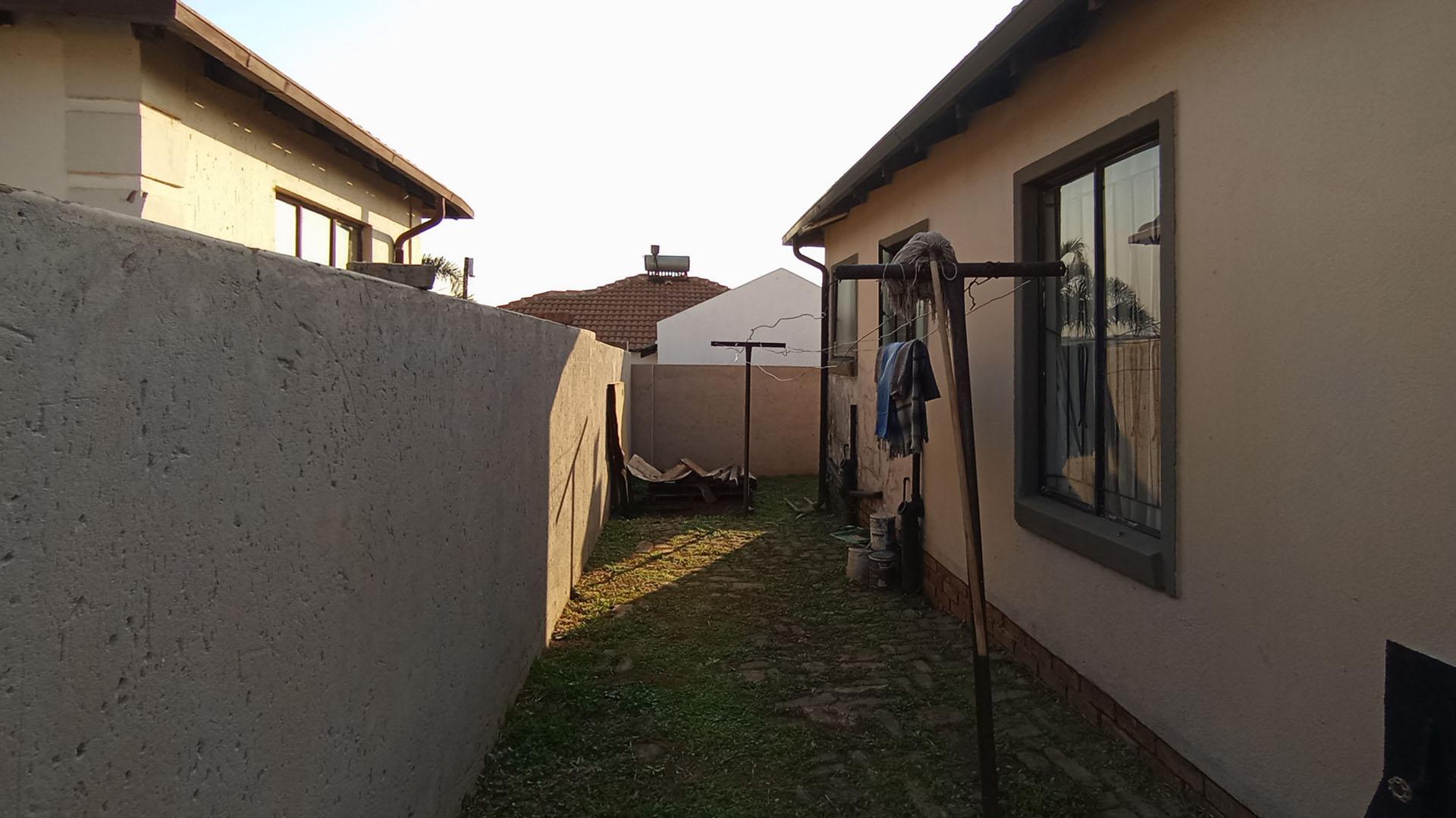 Backyard of property in Clayville