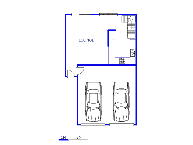 Floor plan of the property in Rooihuiskraal North