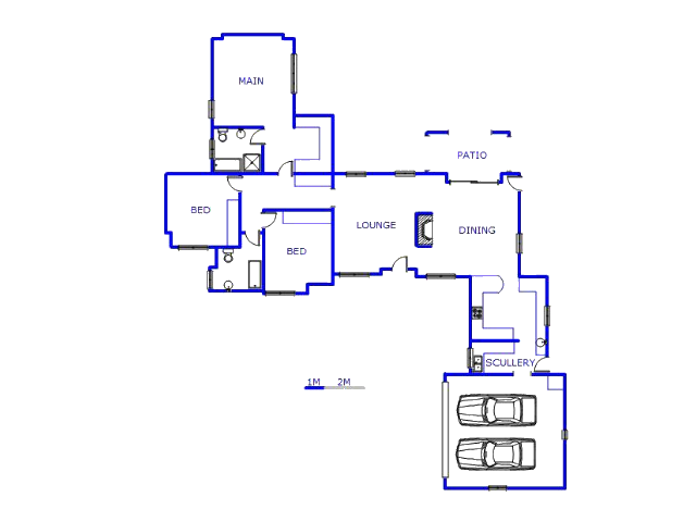 Floor plan of the property in Helderwyk Estate