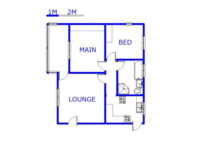 Floor plan of the property in Pelham