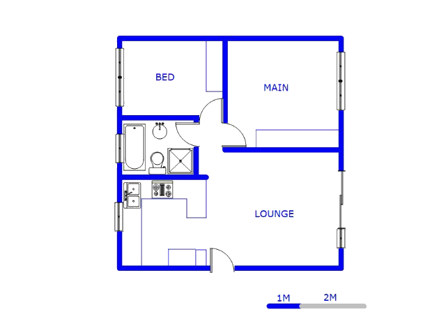 Floor plan of the property in Andeon