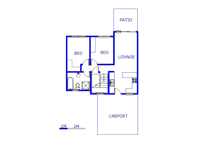 Floor plan of the property in Chantelle