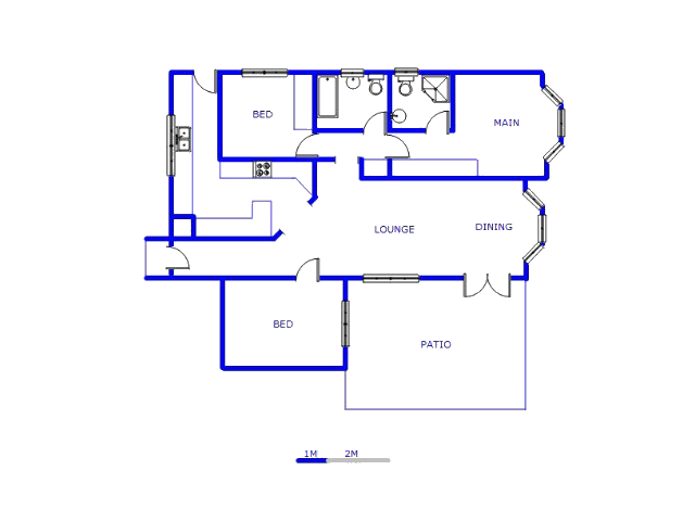 Floor plan of the property in Waterfall
