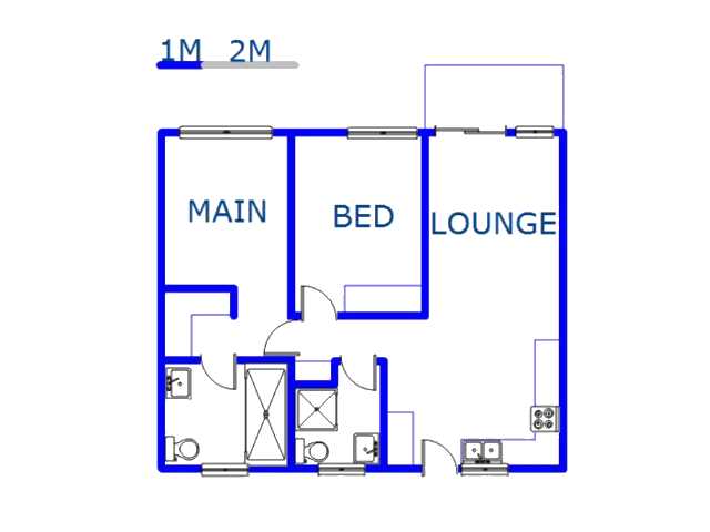 Floor plan of the property in Raslouw