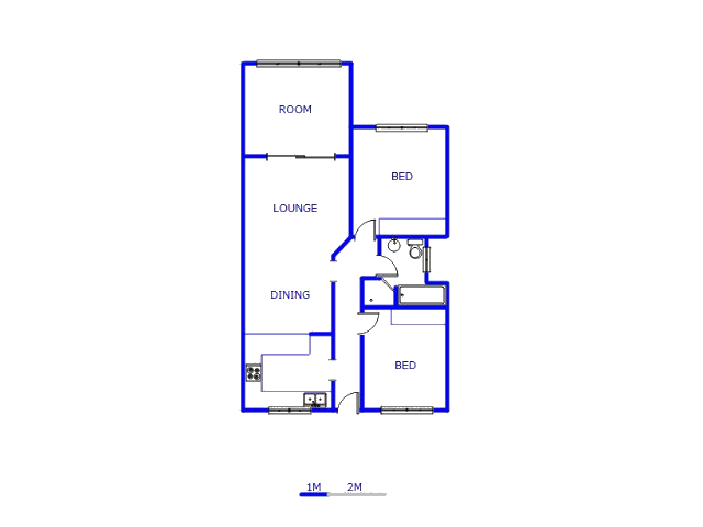 Floor plan of the property in Northcliff