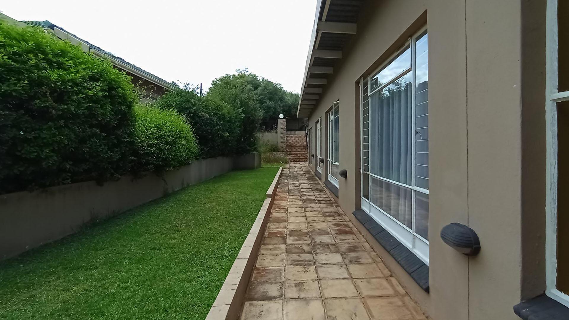 Backyard of property in Waterkloof Ridge