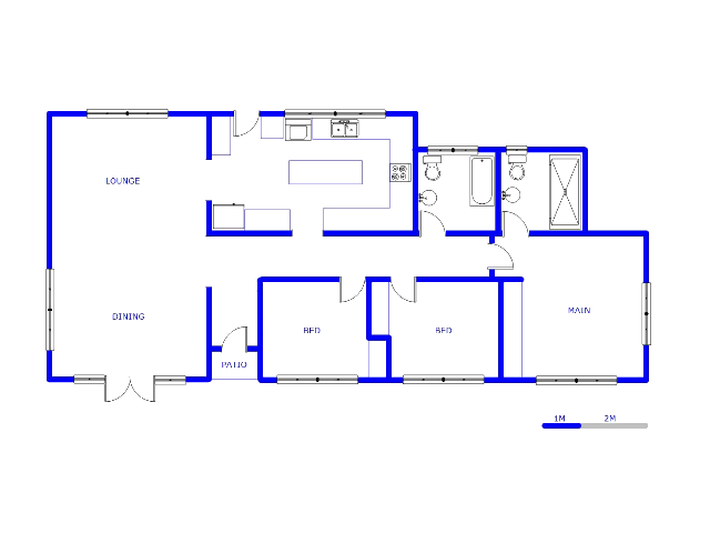 Floor plan of the property in Mayfield Park
