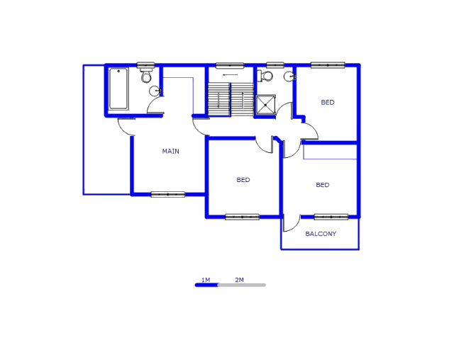 1st Floor - 86m2 of property for sale in Blue Hills 397-Jr