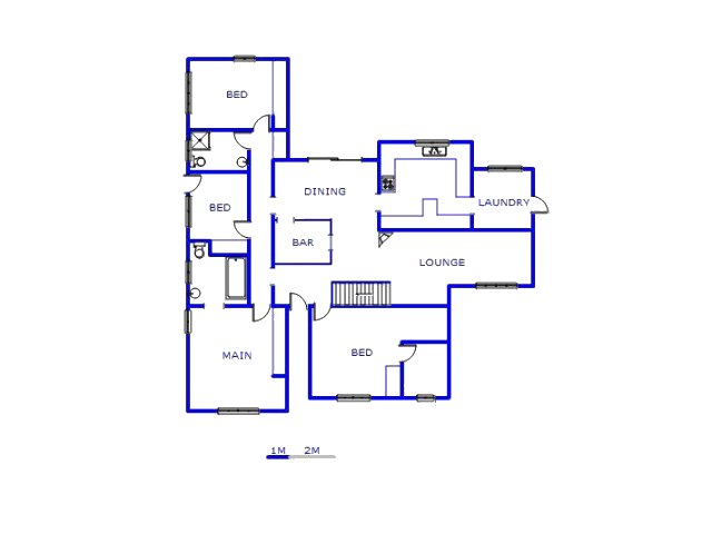 Floor plan of the property in Croydon