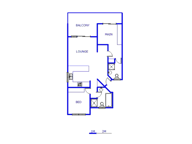 Floor plan of the property in Zwartkoppies