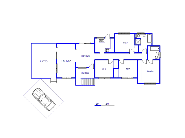 Floor plan of the property in Naturena