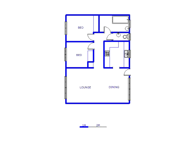 Floor plan of the property in Paradise Valley