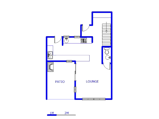 Floor plan of the property in Ben Fleur