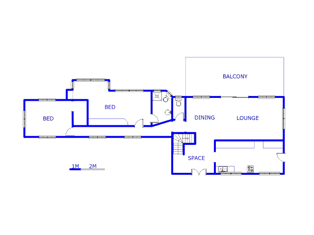 Floor plan of the property in Palm Beach