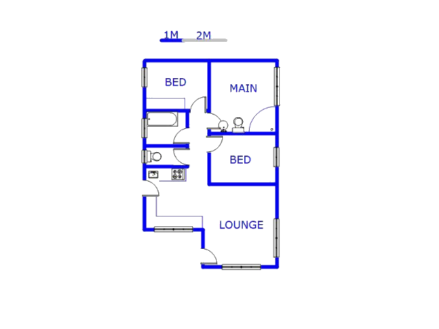 Floor plan of the property in Lotus Gardens