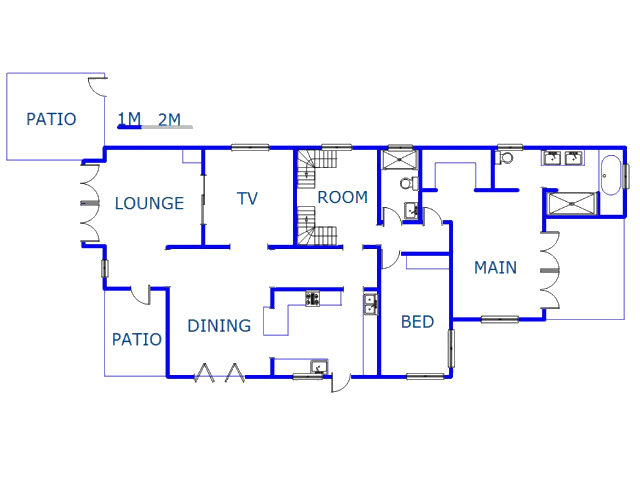 Floor plan of the property in Morningside - DBN