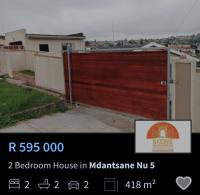 2 Bedroom 1 Bathroom House for Sale for sale in Mdantsane