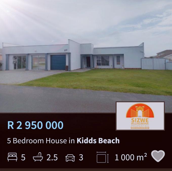 5 Bedroom House for Sale For Sale in Kidds Beach MR579504