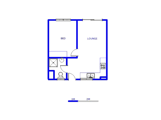 Floor plan of the property in Grand Central