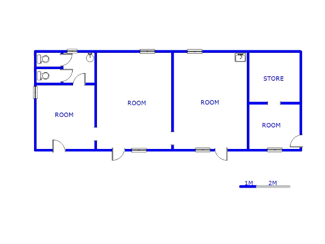 Floor plan of the property in Middelburg - MP