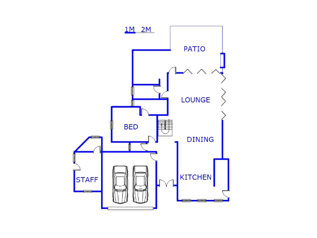 Floor plan of the property in Northcliff