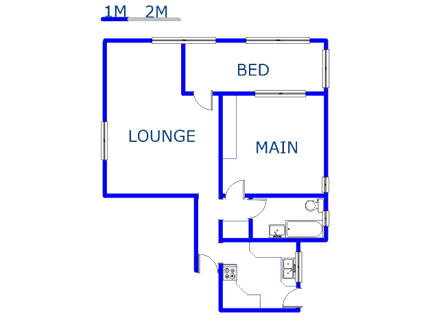 Floor plan of the property in Windermere