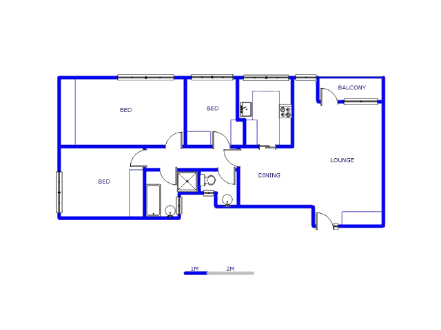 Floor plan of the property in Bellville