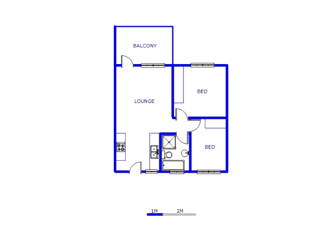 Floor plan of the property in Pretoria North