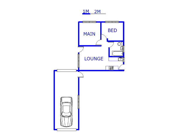 Floor plan of the property in Protea Glen