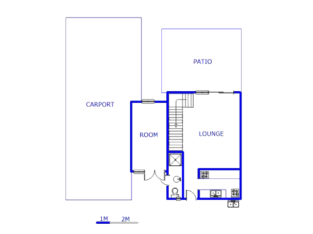 Floor plan of the property in Silverton