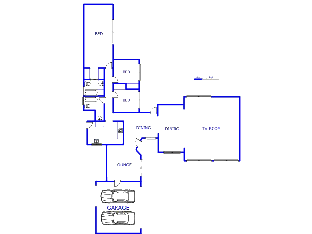 Floor plan of the property in Dawn Park