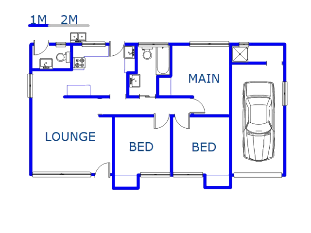 Floor plan of the property in Mtwalumi