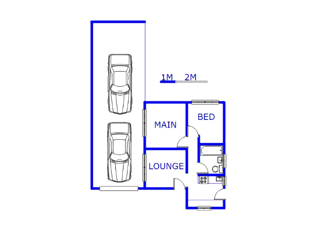 Floor plan of the property in Protea Glen