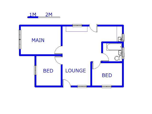 Floor plan of the property in Windmill Park