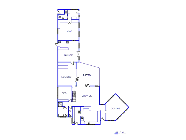 Floor plan of the property in Amandasig